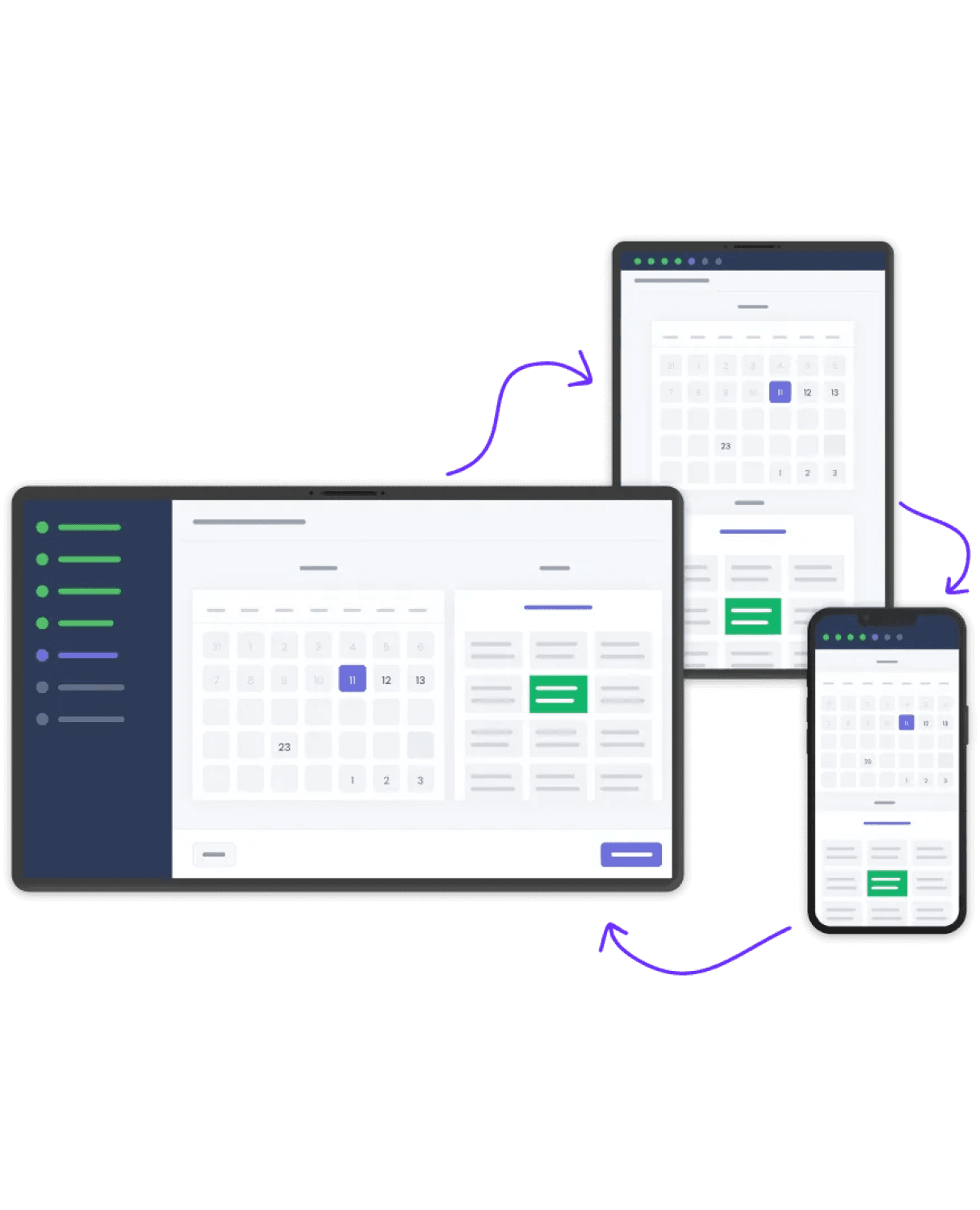 Agenda visible con disponibilidad actualizada
